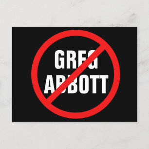 Anti Greg Abbott wählt ihn aus Texas Politik Postkarte