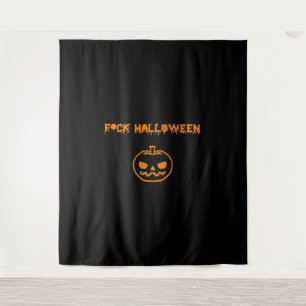 Anti-Halloween-Kürbis-Jack-o'-lantern Wandteppich