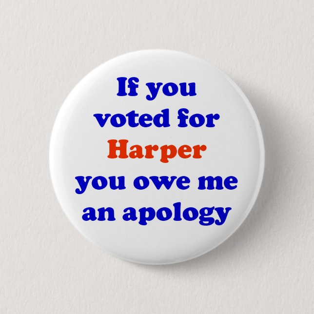 Anti-Harper Knopf Button (Vorderseite)