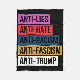 Anti Hate Lies Rassismus Faschismus Widerstand Pro Fleecedecke