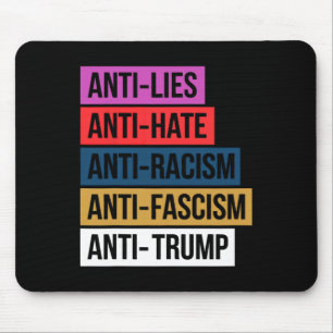 Anti Hate Lies Rassismus Faschismus Widerstand Pro Mousepad