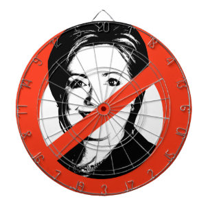 ANTI-HILLARY CLINTON DARTSCHEIBE