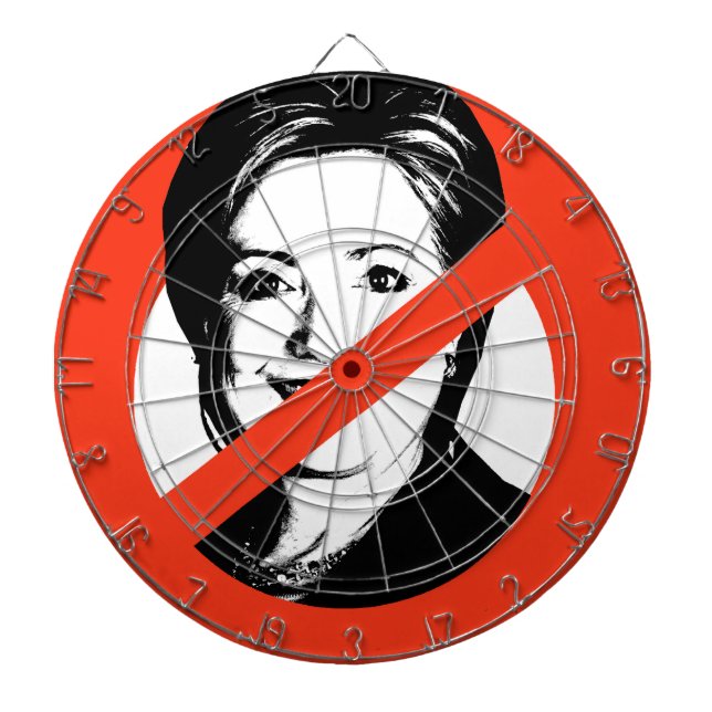 ANTI-HILLARY CLINTON DARTSCHEIBE (vorne)