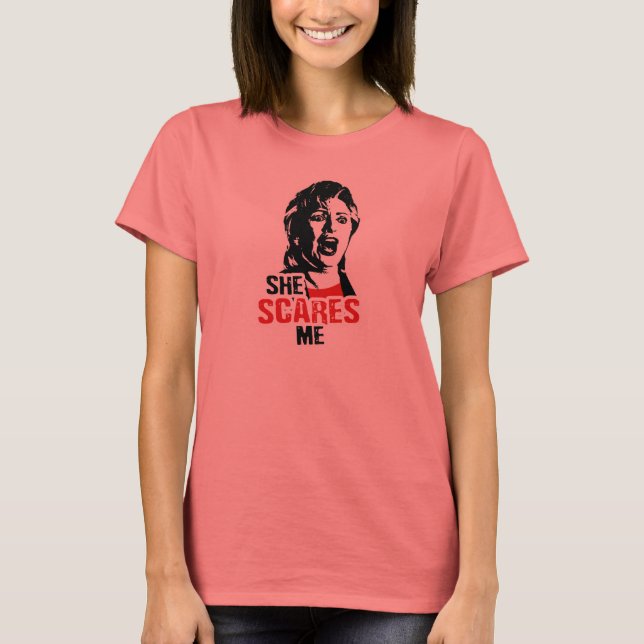 Anti-Hillary: Sie kümmert mich um T - Shirt (Vorderseite)