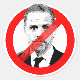 Anti Hunter Biden Runder Aufkleber
