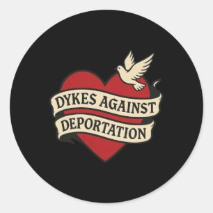 Anti-Ice Deportation Protest Immigration Aktivist Runder Aufkleber