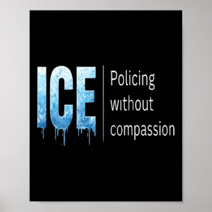 Anti Ice I Protestiere Und Widerstehe Unterstützen Poster