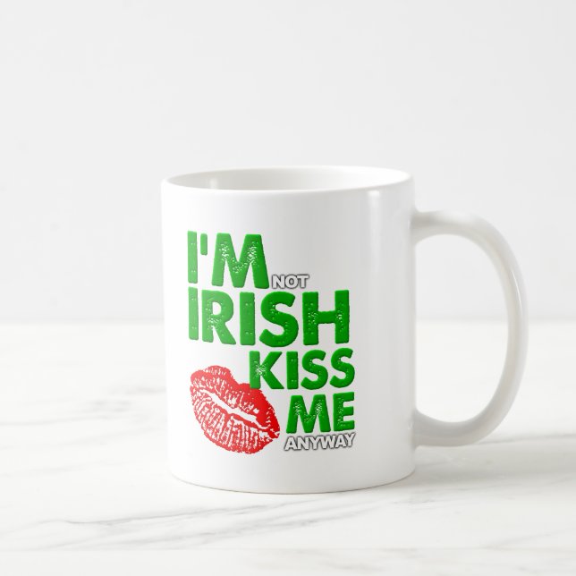 Anti-Irish Kiss Funny Mug Kaffeetasse (Rechts)