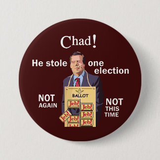 Anti-Jeb Bush 2016 Button