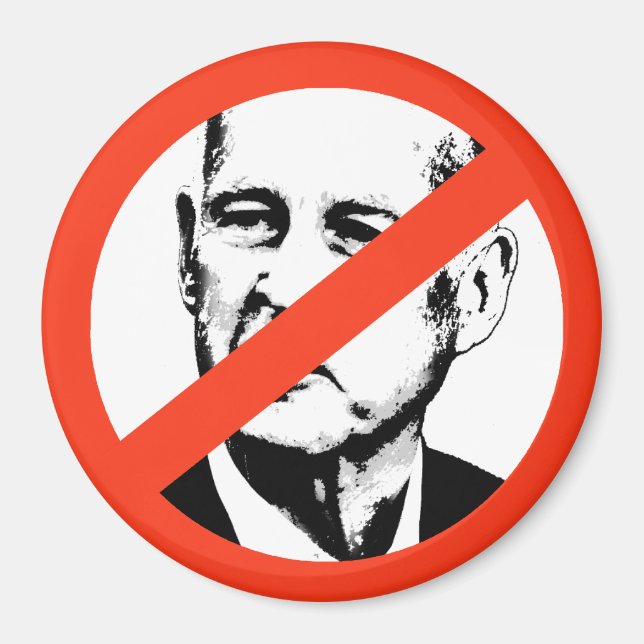 ANTI-JERRY BROWN MAGNET (Vorne)