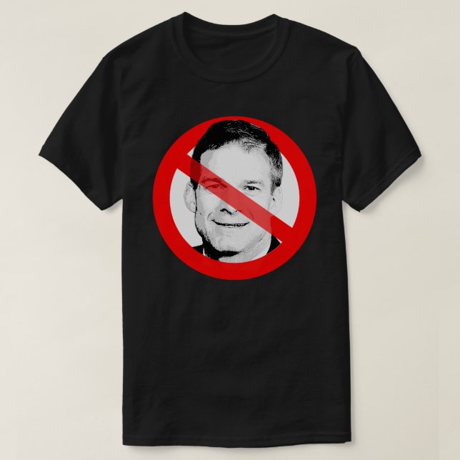 Anti Jim Jordan überquerte das Gesicht T-Shirt (Design vorne)