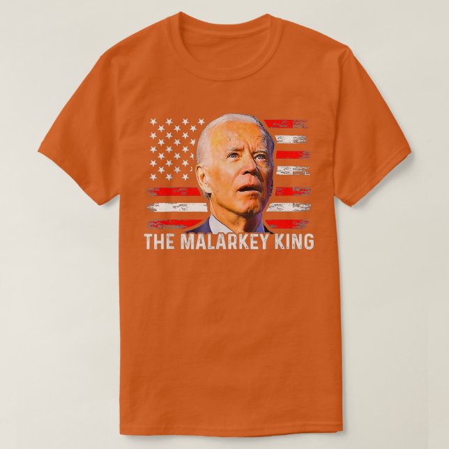 Anti Joe Biden Malarkey King Pro Trump Ultra M T-Shirt (Design vorne)