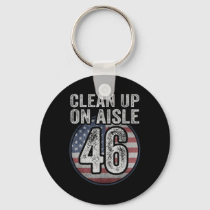 Anti Joe Biden Trump 2024 Back America Clean Up Schlüsselanhänger