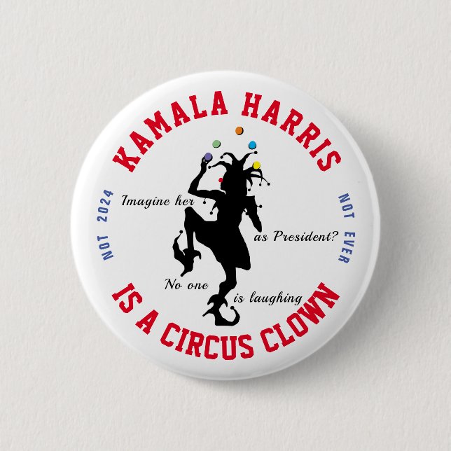 Anti-Kamala Harris Button (Vorderseite)