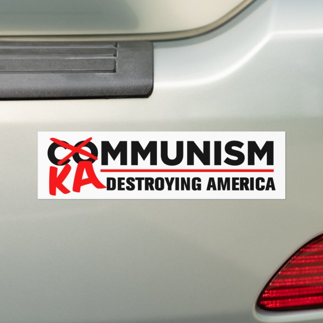 Anti-Kamala-Sozialismus zerstört Amerikas Kammunis Autoaufkleber (Auf Auto)
