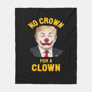 Anti-keine Krone für einen Clown Fleecedecke