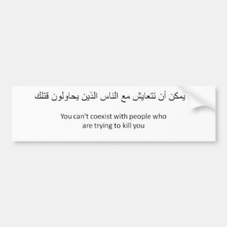 Anti-Koexistieren Sie Autoaufkleber