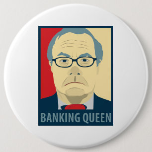 Anti-Krach Frank-Bankwesen-Königin Button