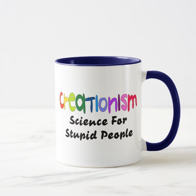 Anti-Kreationismus Tasse (Rechts)