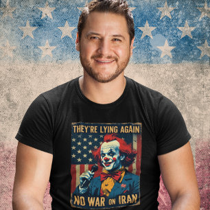 Anti-Kriegs-Iran-Fake-News-Neokon-Amerika-Zuerst-F T-Shirt