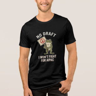 Anti-Kriegsfrosch Keine Einberufung Iran Tri-Blend Shirt