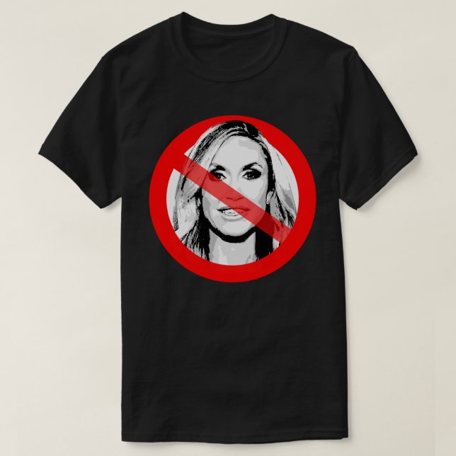 Anti Lara Trump hat das Gesicht überschritten T-Shirt (Design vorne)