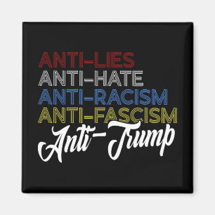 Anti Lies Anti Hate Anti Rassismus Antifaschismus Magnet