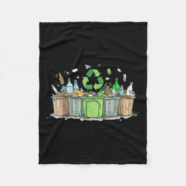 Anti Liting No Environment Environmental Protec Fleecedecke (Vorderseite)