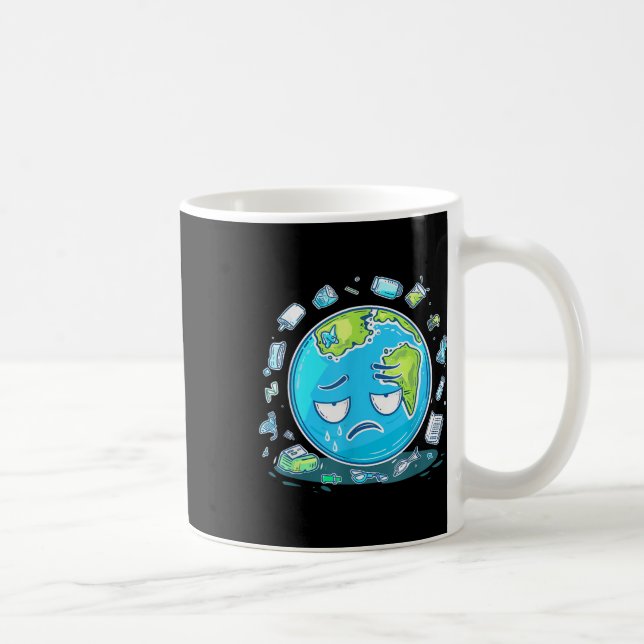 Anti Liting No Environment Environmental Protec Kaffeetasse (Rechts)