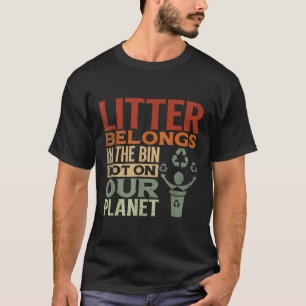Anti-Littering & Amp; Umweltschutz, Ohr T-Shirt