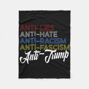 Anti Lügen Anti Hass Anti Rassismus Anti Faschismu Fleecedecke