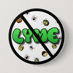 Anti Lyme-Borreliose-Bewusstseins-Schlaufen Zecken Button