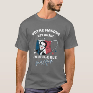Anti-Macron-Spaß, Anti-Pass Sanitary Frankreich T-Shirt