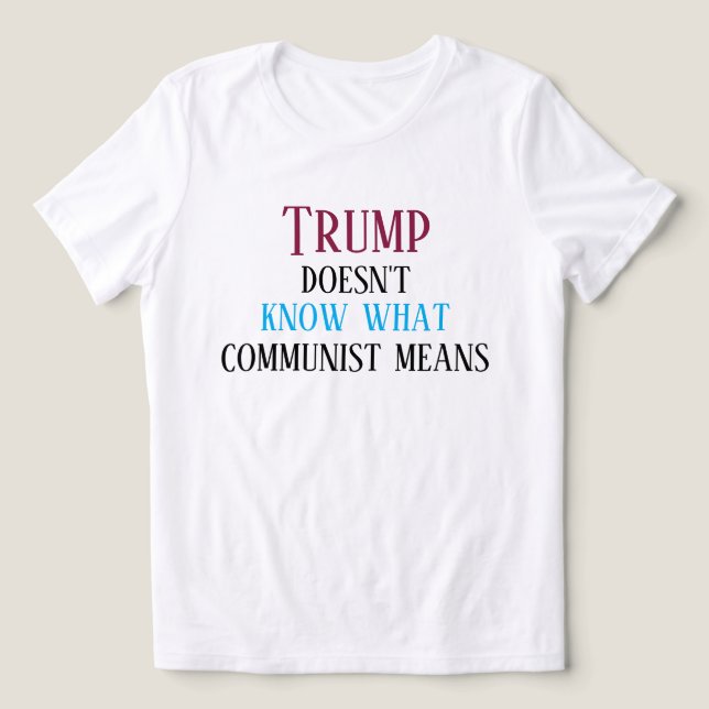 Anti-MAGA-Botschaft Tri-Blend Shirt (Design Vorderseite)