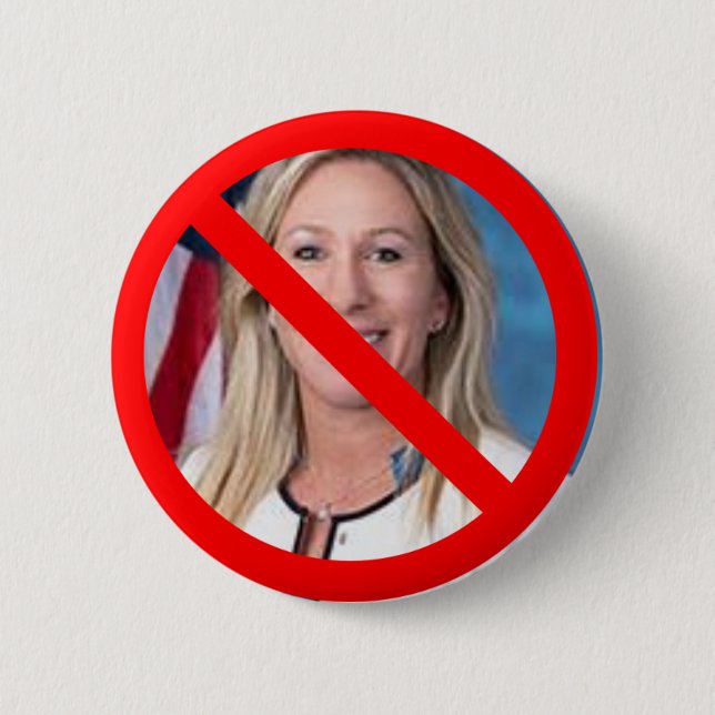 Anti Marjorie Taylor Greene Button (Vorderseite)