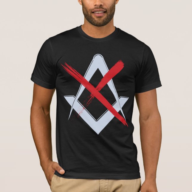 Anti mason/No Masons T-Shirt (Vorderseite)