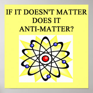 Anti-Materie Witz Poster