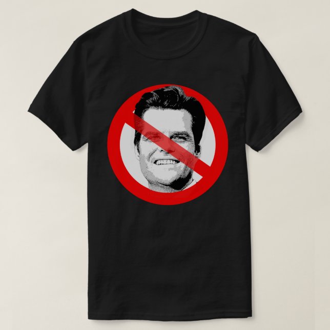 Anti Matt Gaetz hat das Gesicht überschritten T-Shirt (Design vorne)