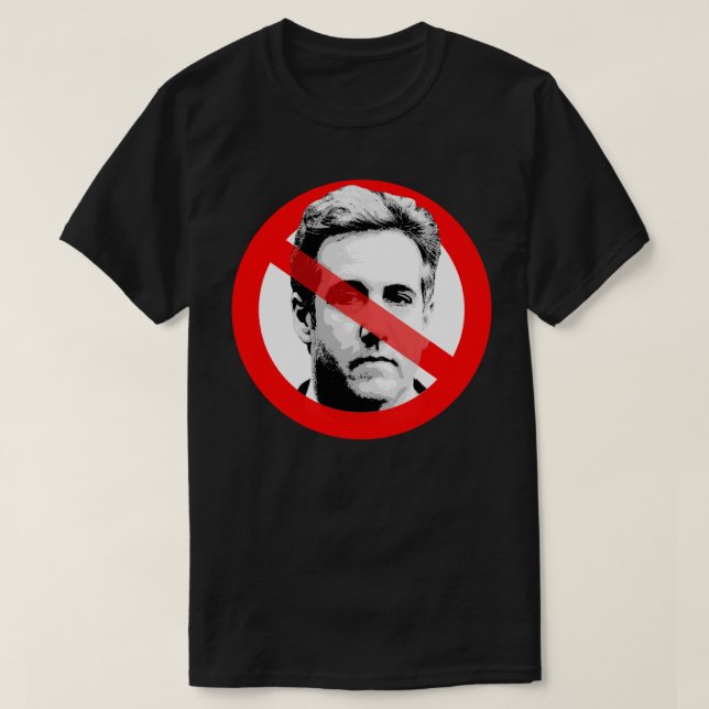 Anti Michael Cohen Crossed Out Face T-Shirt (Design vorne)