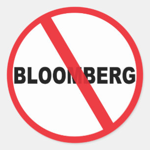 Anti-Mike Bloomberg Runder Aufkleber