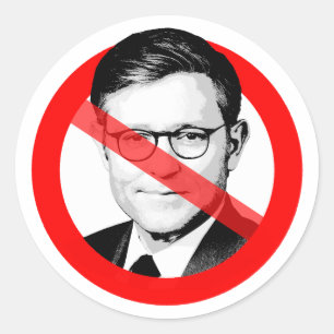 Anti Mike Johnson Runder Aufkleber