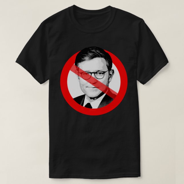 Anti Mike Johnson Sticker T-Shirt (Design vorne)