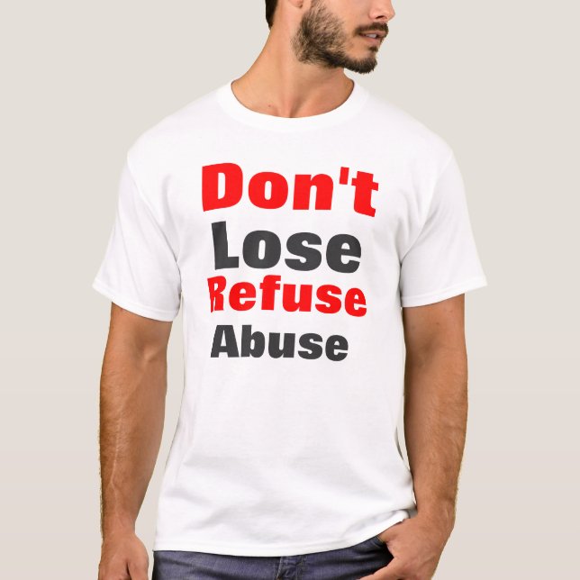 Anti-Missbrauchs-Männer T-Shirt (Vorderseite)