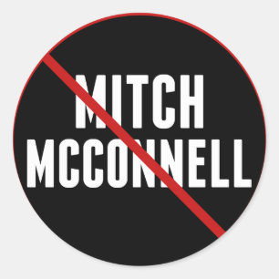 Anti Mitch McConnell Runder Aufkleber