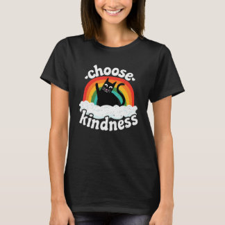 Anti Mobbing Regenbogen Frieden Freundlich Hippie  T-Shirt