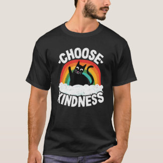 Anti Mobbing Regenbogen Frieden Freundlich Hippie  T-Shirt