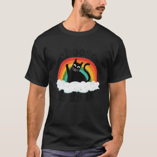 Anti-Mobbing-Regenbogen-Frieden-Gütige-Hippie-Katz T-Shirt