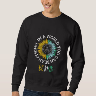 Anti-Mobbing Sei nett Zeichen Sprache Wir tragen O Sweatshirt