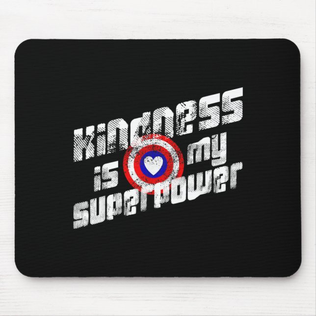 Anti-Mobbing-Shirt Powered By Kindness Mousepad (Vorne)