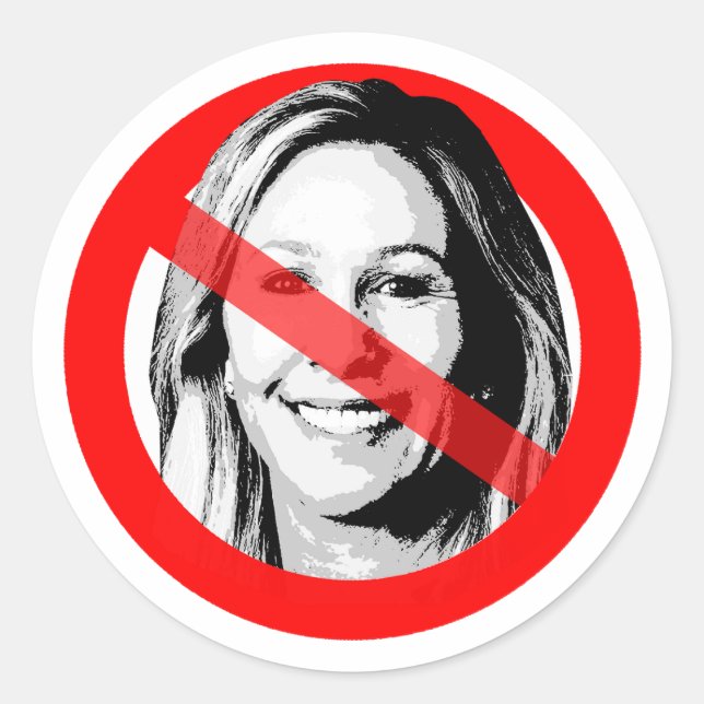 Anti-MTG hat die Stirn überschritten Runder Aufkleber (Vorderseite)